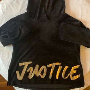 Justice Velvet Hoodie Size 12